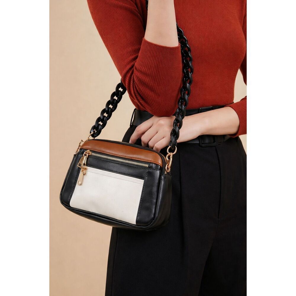 Boho Crossbody faux leather bag